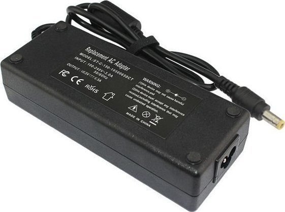Adapter karikues për laptop CoreParts MBA1324, 110 230V, 5A, i zi