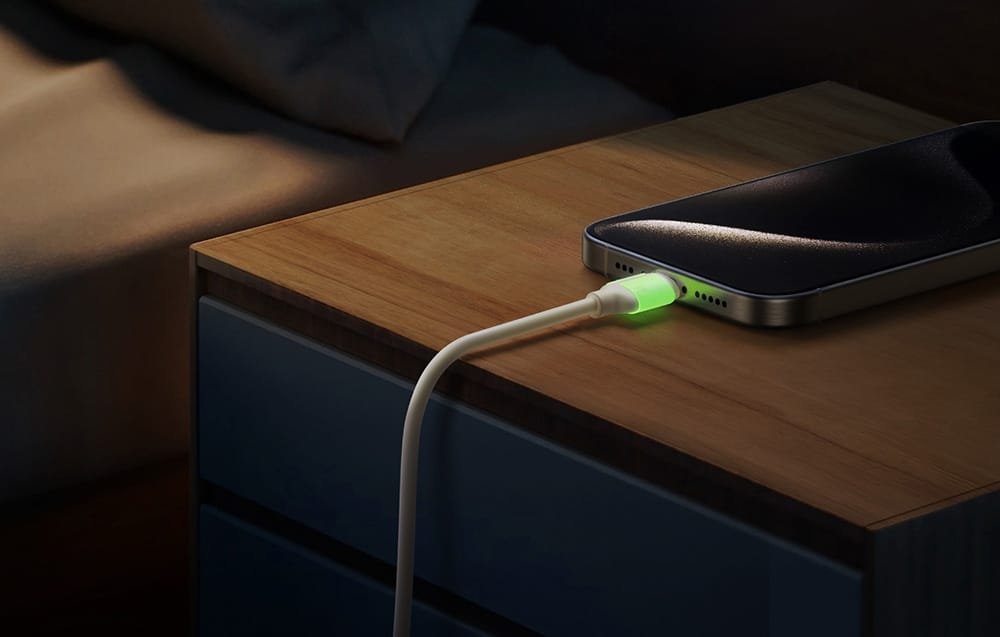 Kabllo USB C në USB C Joyroom, 2m, 60W, bezhë