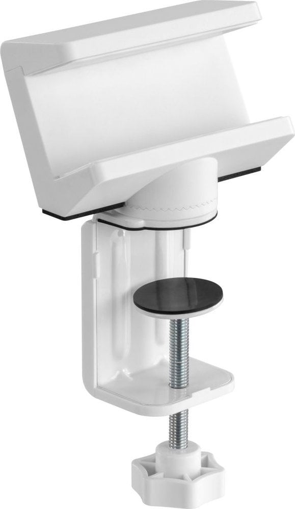 Kapëse tavoline InLine për zgarë prizash, rrotulluese, e bardhë