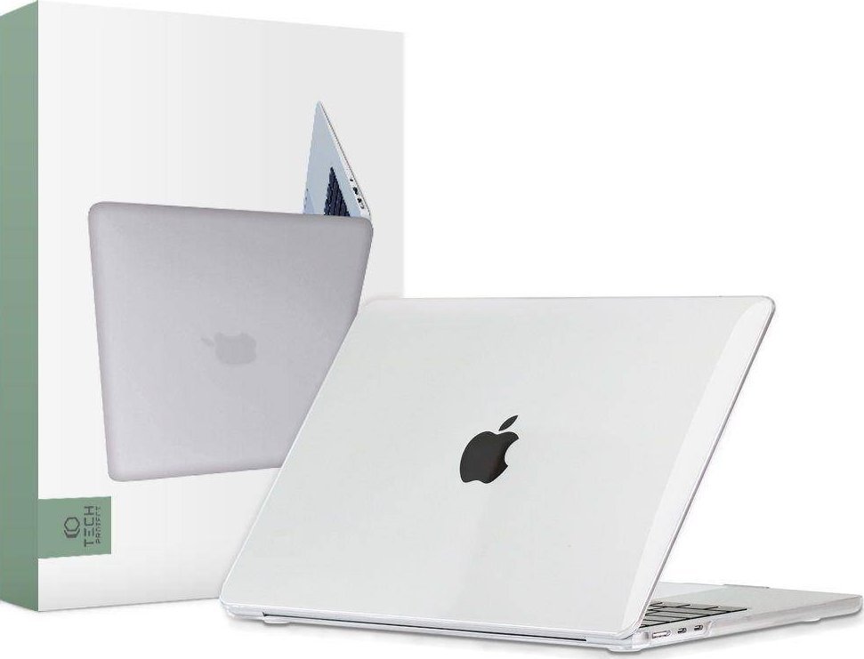 Mbulesë laptopi Tech-Protect SmartShell, për MacBook Air 13 2022, Crystal Clear, transparente