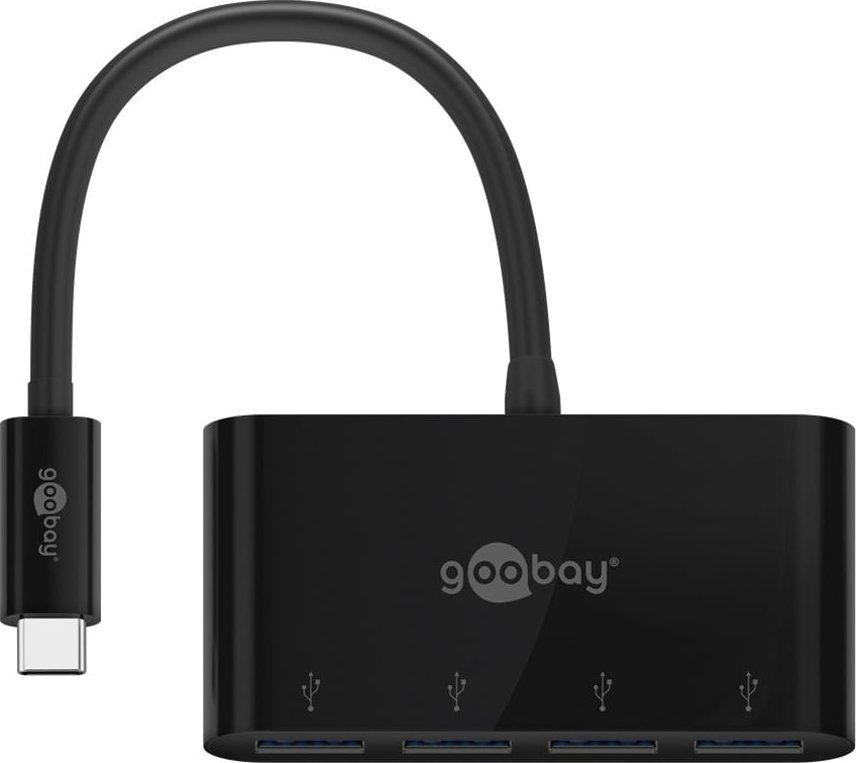 USB hub Goobay 61073, USB Type C, 3 porta USB 3.2, i zi