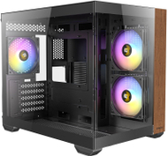 Kутија за компјутер Antec CX600M, mid tower, панорамска 270°, црна со дрво