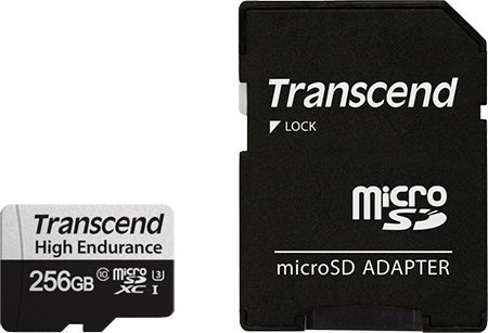 Kartë memorie Transcend 350V MicroSDXC, 256GB, Class 10 UHS-I U3, e zezë