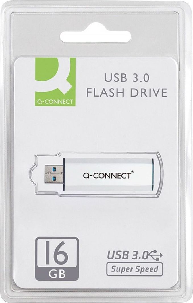 USB Flash Q-Connect Slider KF16369, 16GB, USB 3.0, argjend e zi