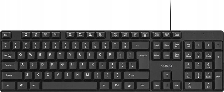 Tastierë Savio KB-01, me kabllo, USB, e zezë