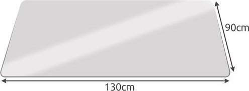 Tapi mbrojtëse për karrige RUHHY, 90x130cm, polipropilen, e qumështtë