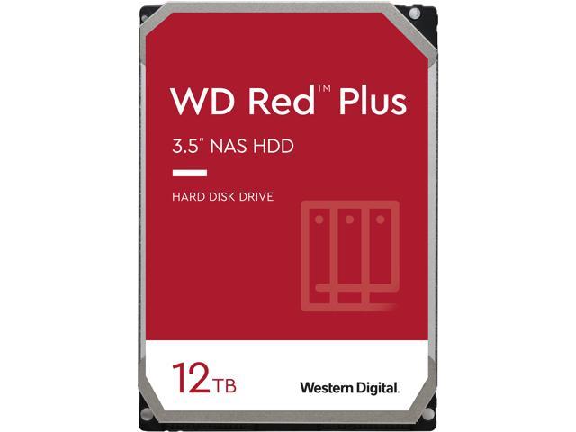 Внатрешен тврд диск WD Red Plus, 12TB, NAS, црвен