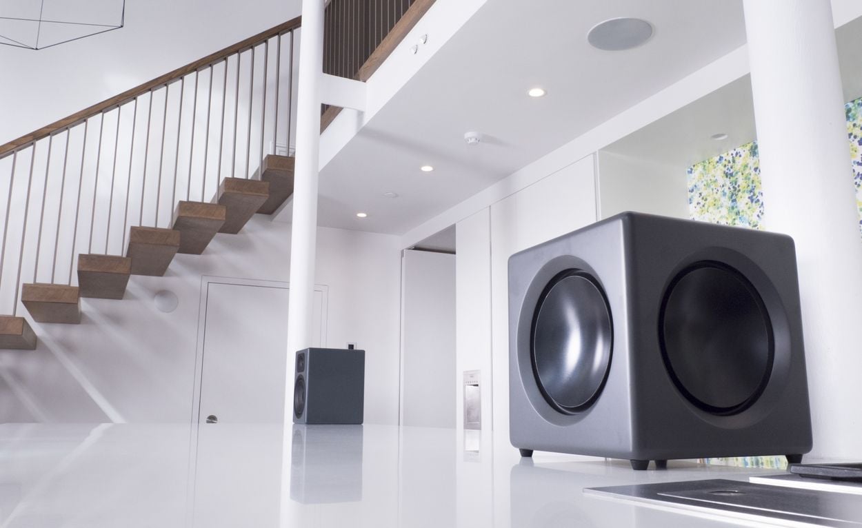 Subwoofer aktiv Wavemaster Fusion, 125 W, gri