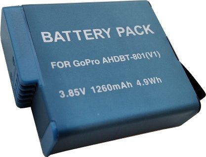 Bateri për kamera Extra Digital GoPro AHDBT-801, 1220mAh, për Hero 5 6 7 8