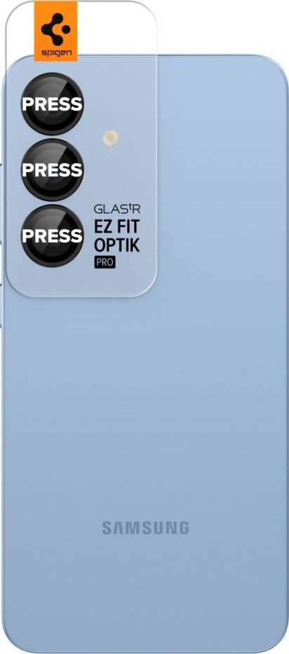 Mbrojtës kamere Spigen Optik Pro HD, set 2 copë, për Samsung Galaxy S25 Plus, i zi