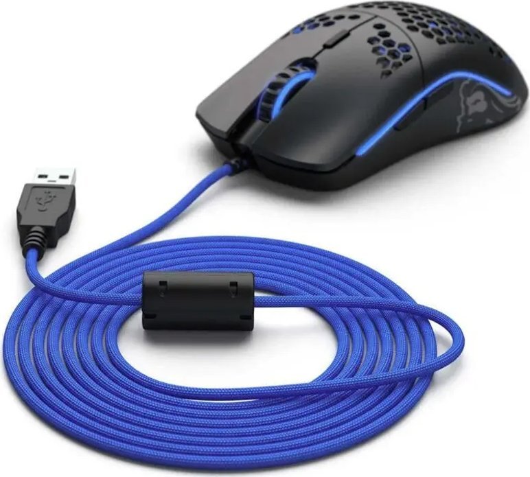 Kabllo maus Glorious Ascended Cable V2, 2m, për Model O dhe O-, blu Cobalt