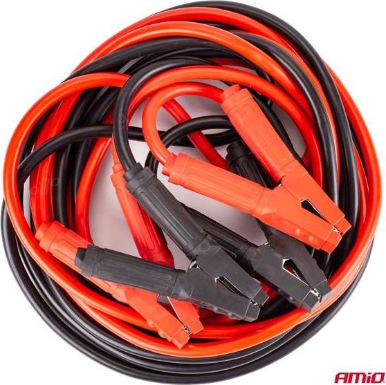 Kabllo startuese AMiO Jump Starter, 1500A, 6 m, të kuqe