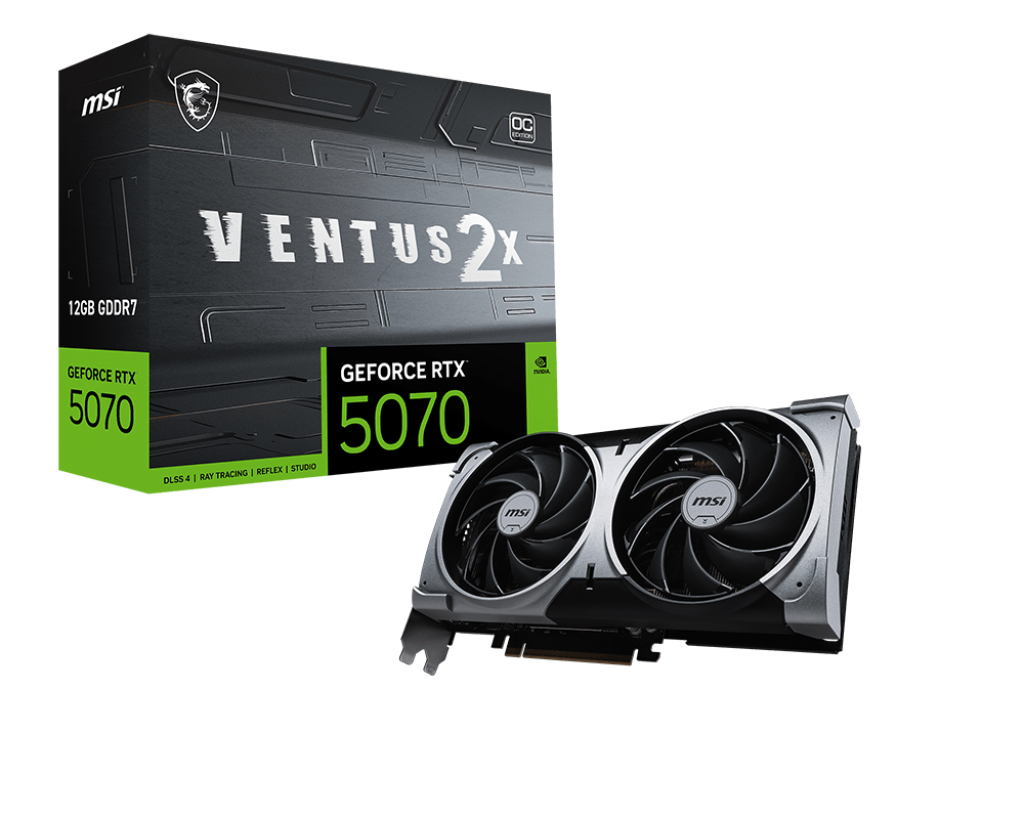 Kartelë grafike MSI GeForce RTX 5070 12G VENTUS 2X OC NVIDIA 12 GB GDDR7