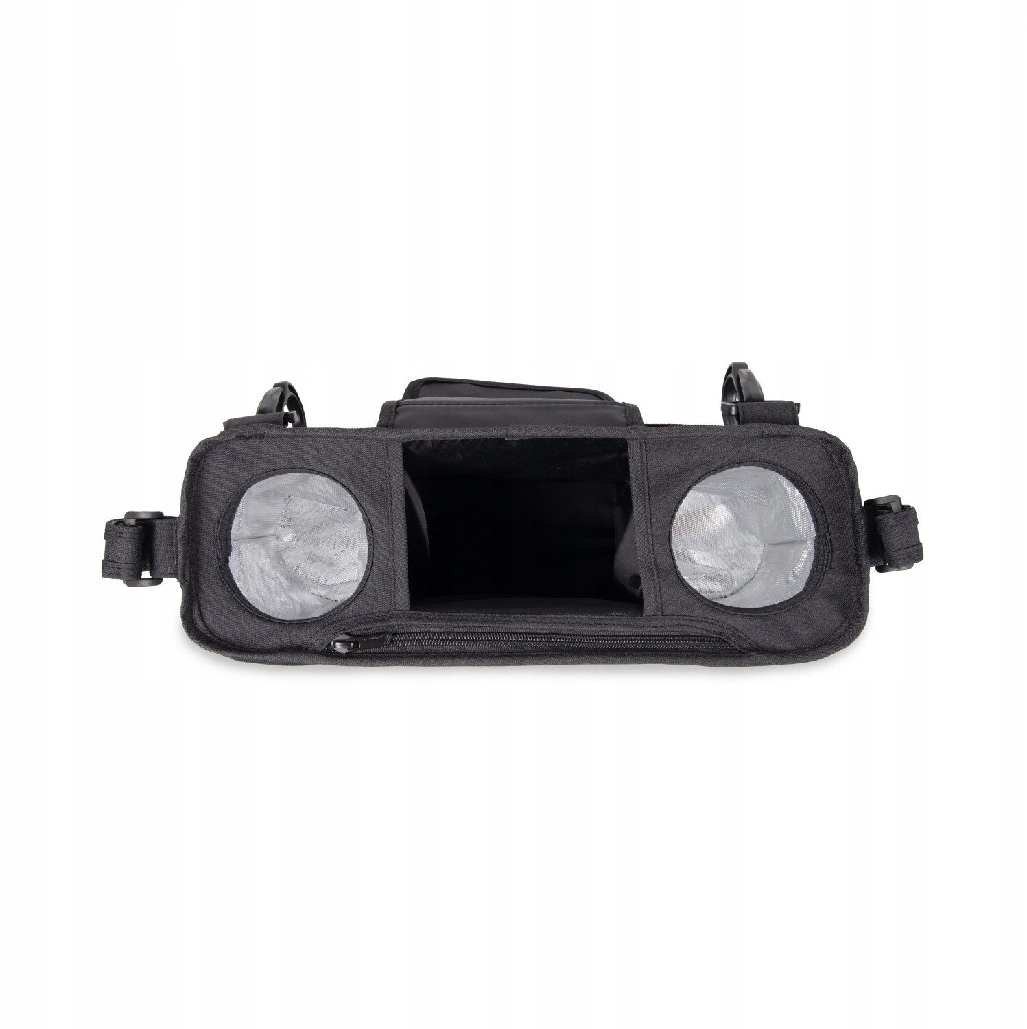 Организер за родители WonderFold Parent Console 2 Cup, 2 држачи за чаши, џебови со затворање, црн