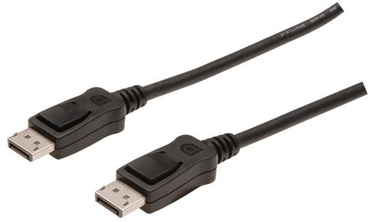 Kabllo Assmann DisplayPort- DisplayPort (AK-340100-018-S-L), 1.8m, e zezë
