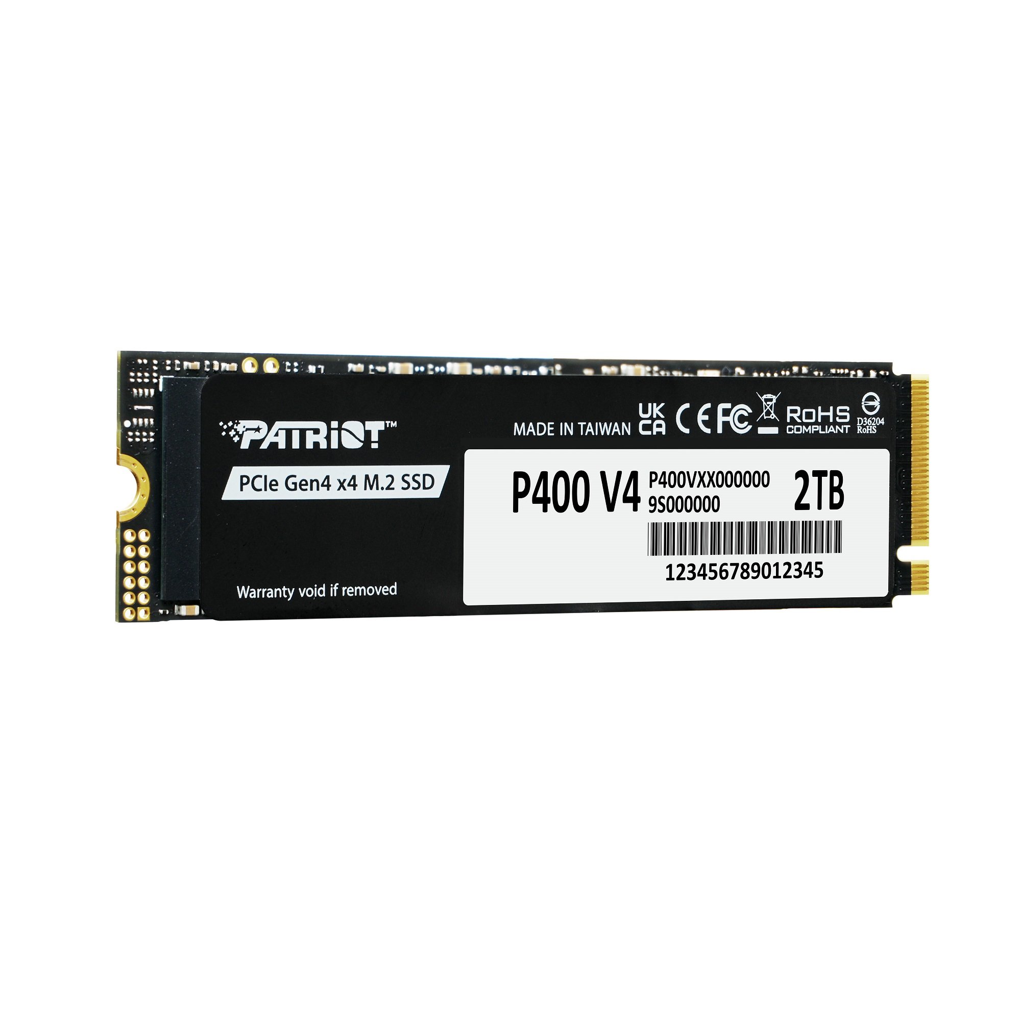 SSD M.2 Patriot Memory P400 V4, 2TB, NVMe, gri