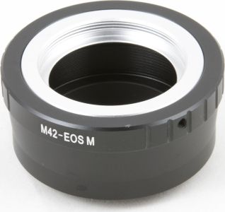 Adapter objektivi Pixco, Canon EOS M EF M në M42, i zi