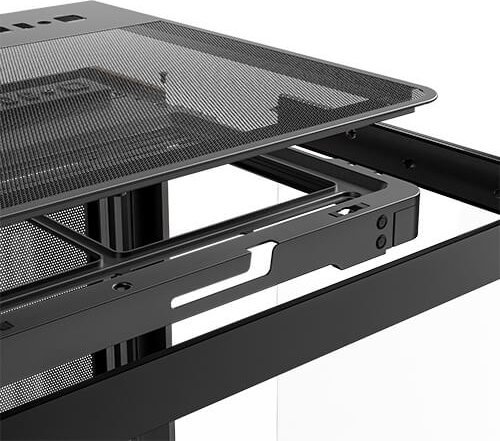 Kasa kompjuteri Antec C8 Curve Wood, Full Tower, xham i tejdukshëm, dru i zi