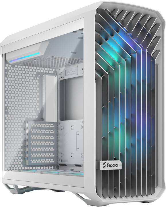 Kasë kompjuteri Fractal Design Torrent White RGB TG Clear Tint