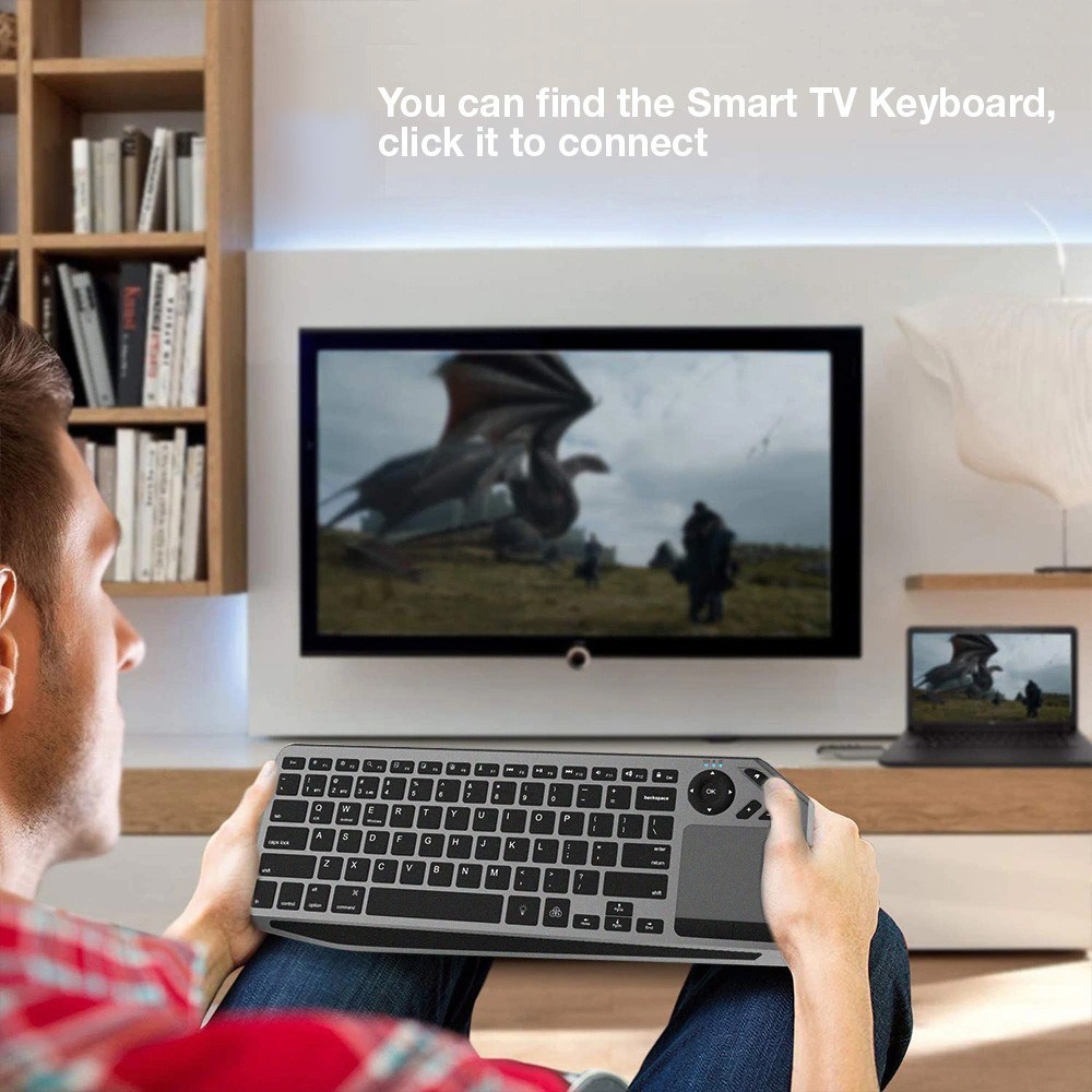 Tastierë universale Techly ICTB9801TB, RF Wireless + Bluetooth, RGB, e zezë