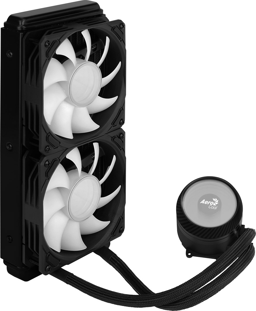 Ftohës me ujë Aerocool Mirage L240, 240mm, ARGB, i zi