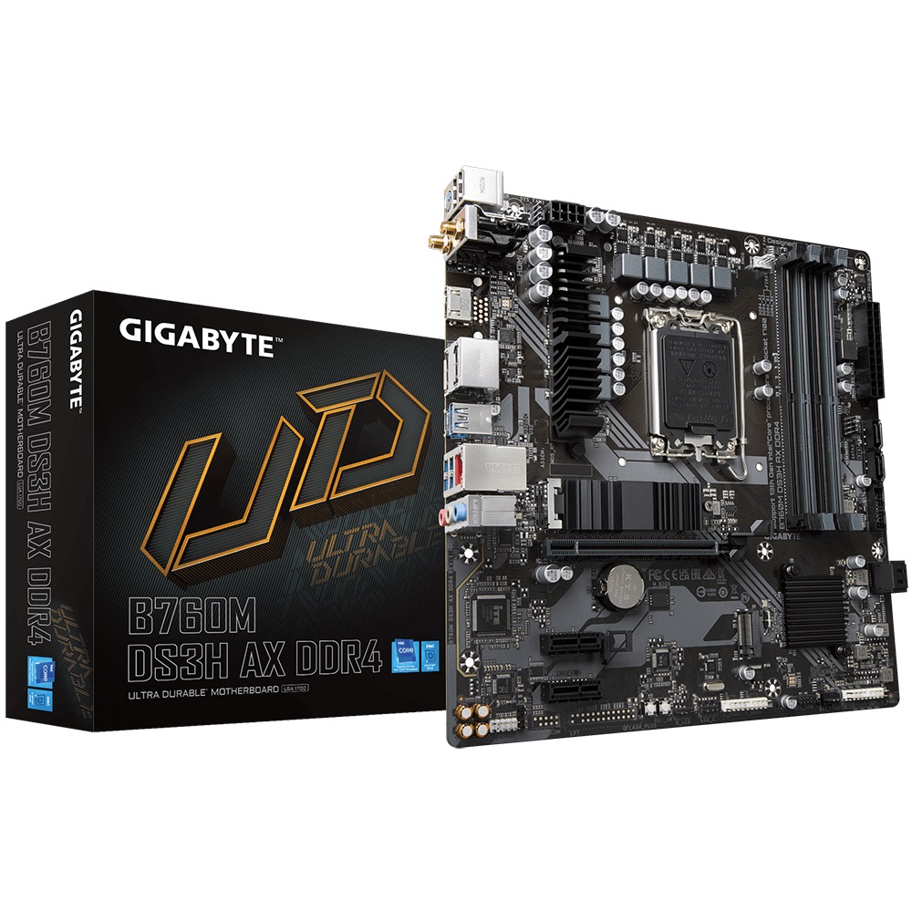 Pllakë amë GIGABYTE B760M DS3H AX DDR4