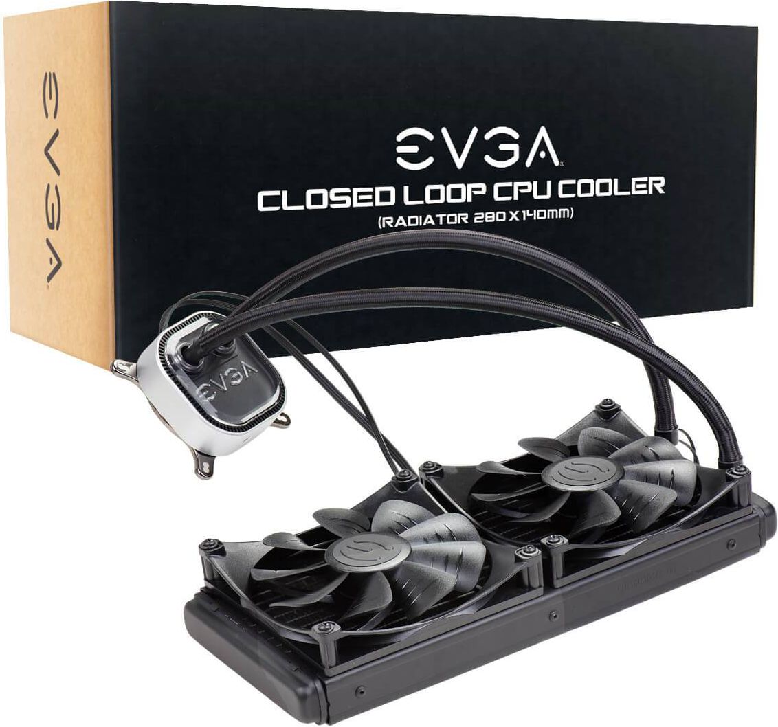 Ftohës me ujë Evga Clc 280, i zi