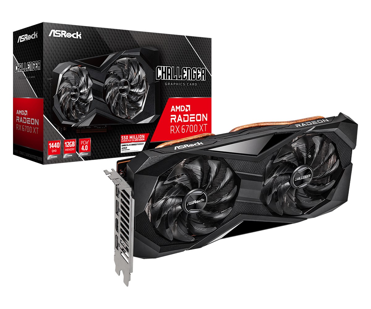 Kartë grafike ASRock Challenger AMD Radeon RX 6700 XT, 12 GB GDDR6