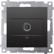 Prizë antene TV Kontakt Simon 54 DAK1.01/49, modul i vetëm, e zezë mat