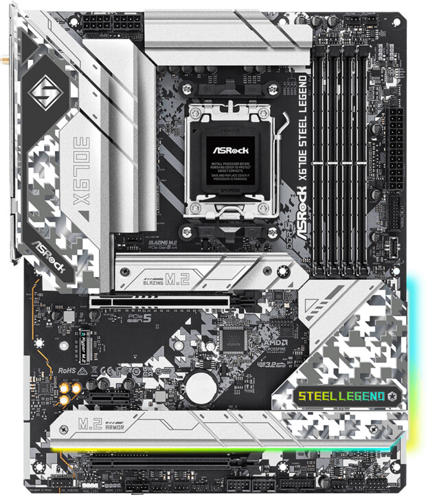 Pllakë amë ASRock X670E STEEL LEGEND - AMD X670