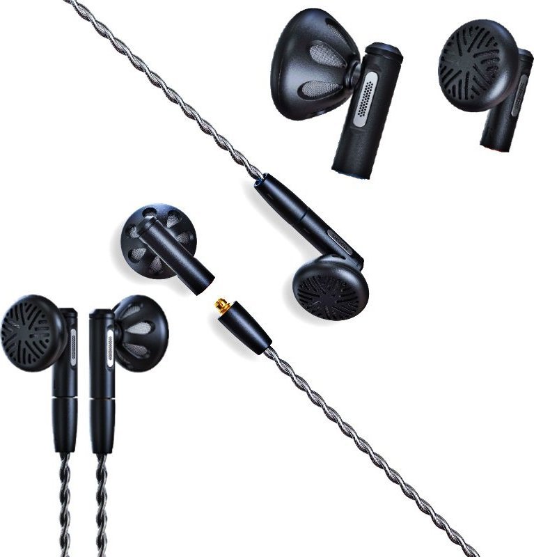 Kufje in ear FiiO FF5, 14.2 mm, kabllo e shkëputshme, argjendtë