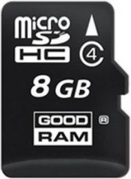 Kartë GoodRam microCARD MicroSDHC 8 GB Klasa 4 (M40A-0080R11)