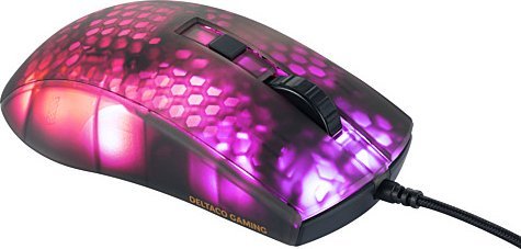 Maus gaming Deltaco Gaming DM310, 6200 DPI, 6 butona, i zi transparent