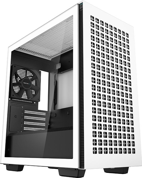 Куќиште за компјутер Deepcool CH370, бело, Midi Tower
