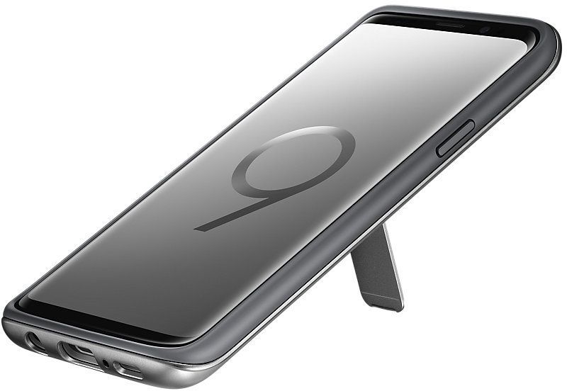 Mbrojtëse Samsung Protective Standing për Galaxy S9, e argjendtë