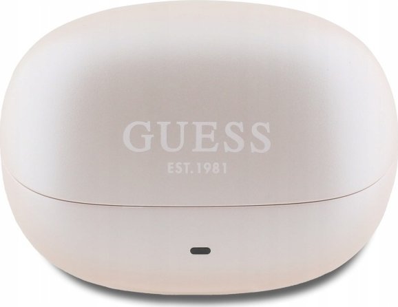 Kufje Bluetooth Guess GUTWST88MCTGP TWS, me stacion karikimi, rozë