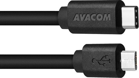 Kабел USB Avacom DCUS-TPMI-P10K, USB-C во microUSB, 1 m, црна