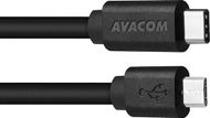 Kабел USB Avacom DCUS-TPMI-P10K, USB-C во microUSB, 1 m, црна