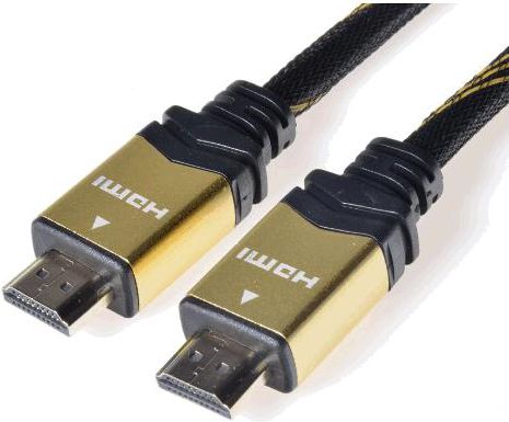 PremiumCord HDMI Кабел со Ethernet, Позлатен, 5 м