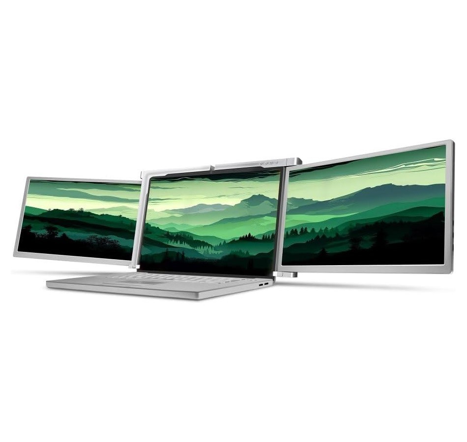 Monitor Misura 3M1400S1 Dual portativ, 14", 1920 x 1080, i argjendtë