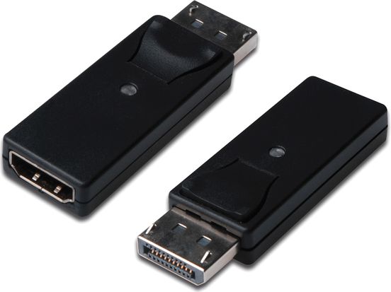 Përshtatës AV Digitus DisplayPort në HDMI, i zi