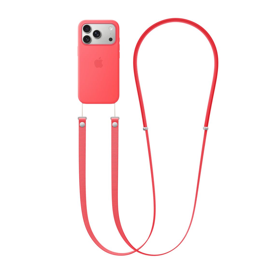 Apple Crossbody Strap, Bright Guava (SEASONAL)