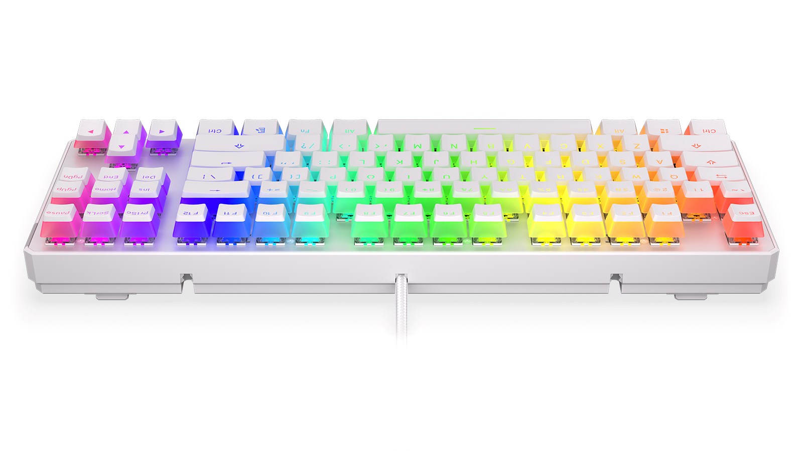 Tastierë mekanike Gaming Endorfy THOCK TKL OWH P, USB, Kailh Brown, RGB, e bardhë