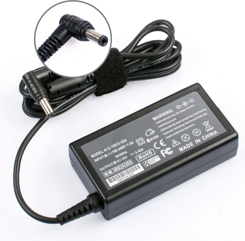Адаптер за полнење CoreParts MBA2107, 65W, црн