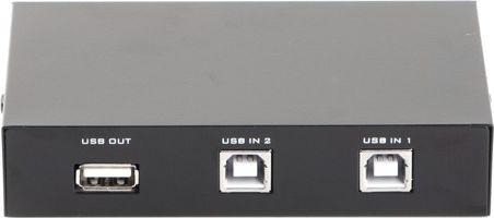 Прекинувач за податоци Gembird USB - Switch, 2: 1, рачно, USB