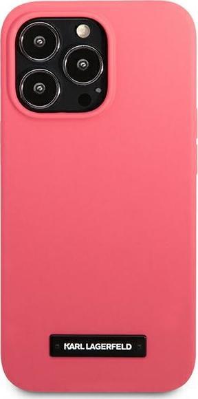 Mbulesë telefoni Karl Lagerfeld KLHCP13XSLMP1PI, për iPhone 13 Pro Max 6.7", silikon, fuchsia