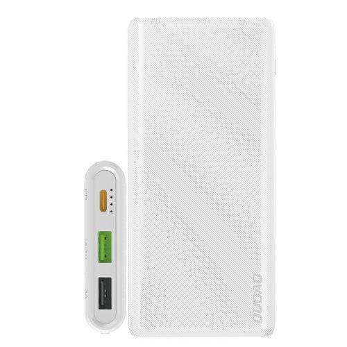 Powerbank Dudao K12Pq, 10000mAh, karikim i shpejtë 18W, i bardhë