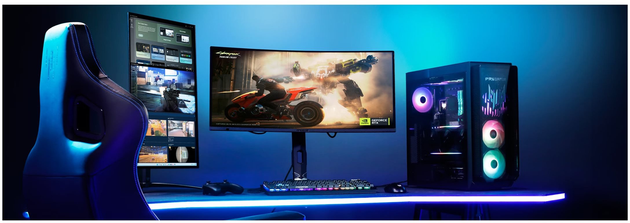 Kompјутер за гејминг Acer Predator Orion 7000 PO7-660, Intel Core Ultra 7, 32GB RAM, црн