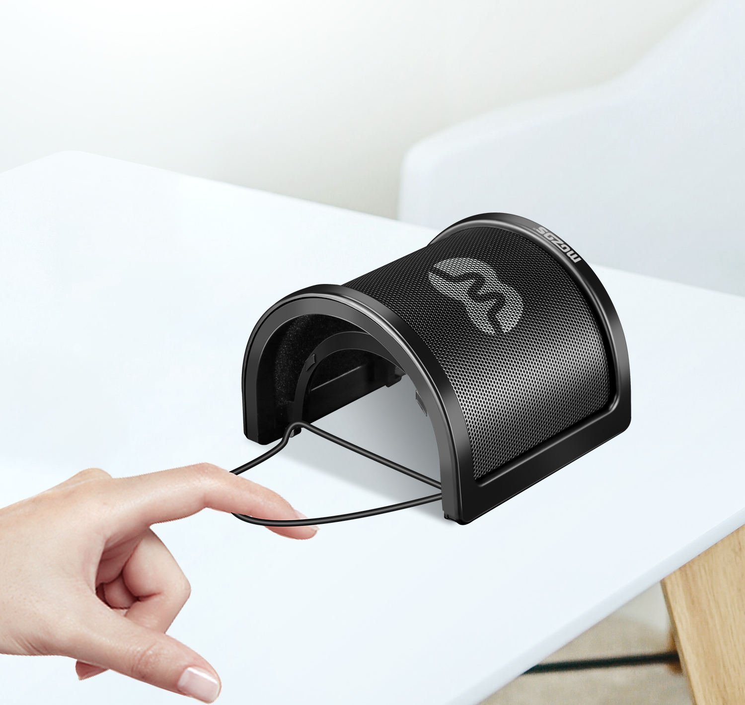 Filtër pop për mikrofon Mozos PS-2, universal, i zi