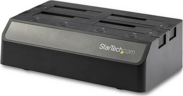 Dok USB për disqe StarTech 4-Bay, USB 3.1 10Gbps, SATA III, i zi